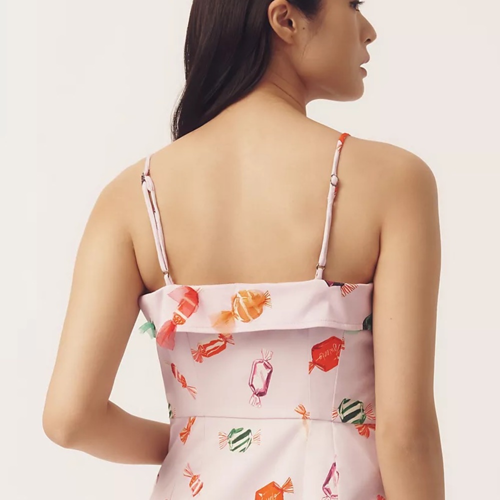 Maeve Candy Printed Buttondown Mini Dress - Picture 10 of 14